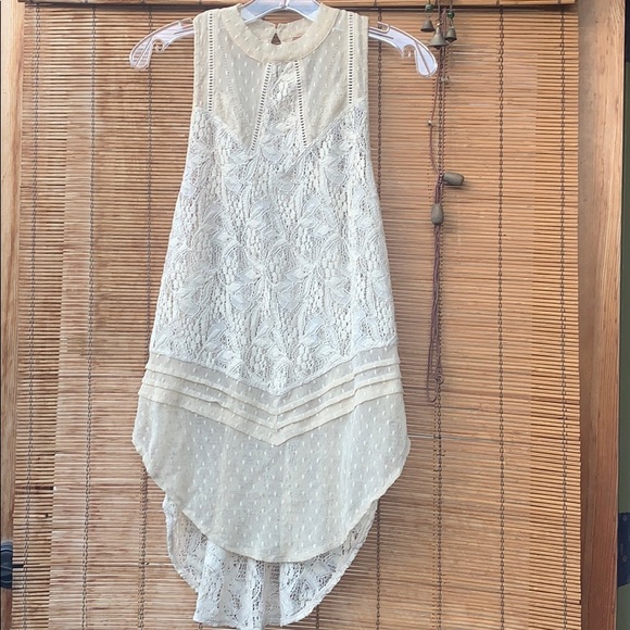 Free People Maisie lace tunic racer halter boho - Picture 3 of 8